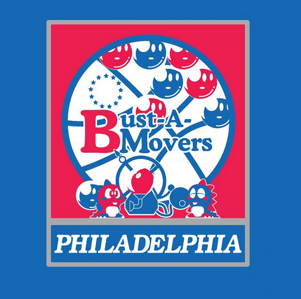 Philadelphia Bust-A-Movers logo DIY iron on transfer (heat transfer) Philadelphia Bust-A-Movers logo DIY iron on transfer (heat transfer)